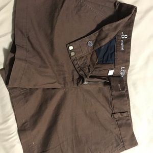 Loft brown shorts size 8.
